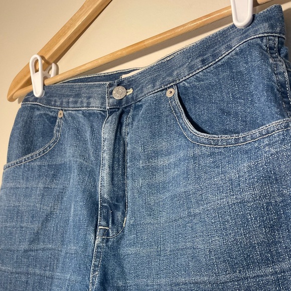 Madewell denim shorts front pocket and rear zipper pockets high waisted size 26 - Picture 3 of 9